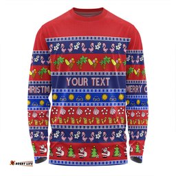 Australia Christmas Custom Long Sleeve T-shirt - Aussie Christmas Flamingo Summer Vibes Blue Long Sleeve T-shirt