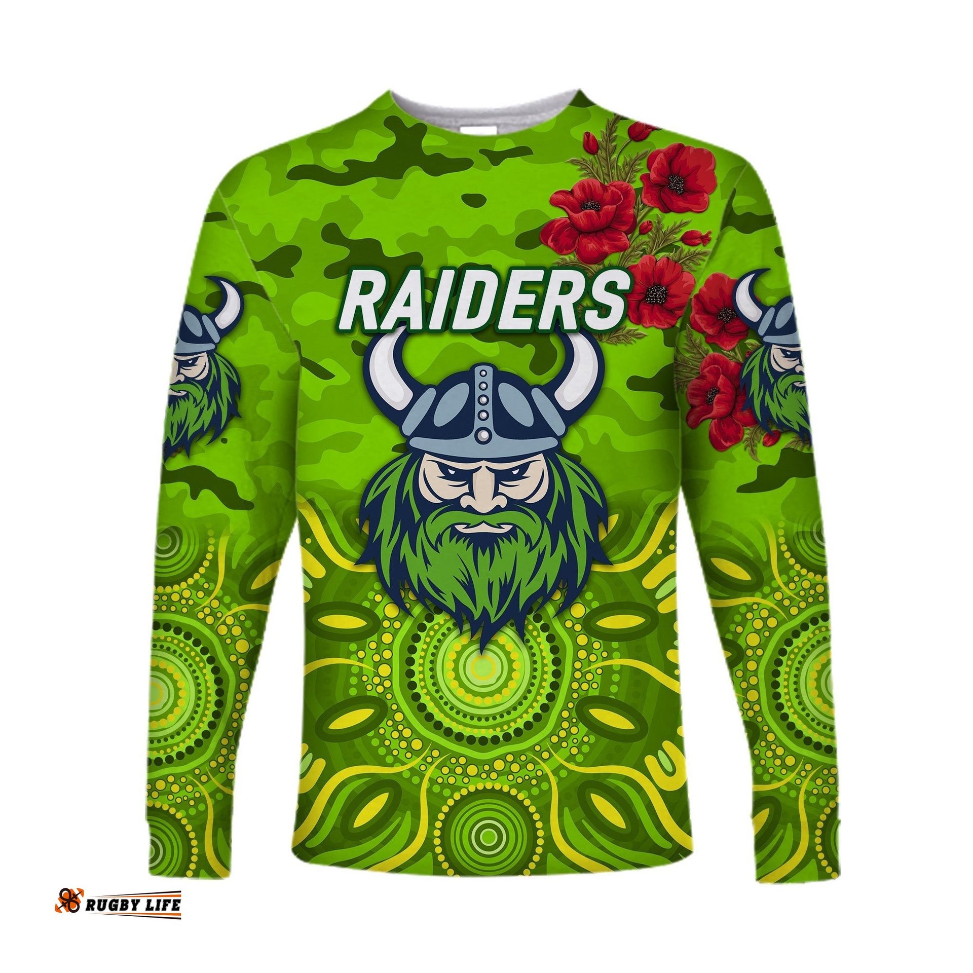 Canberra Raiders ANZAC Long Sleeve T-shirt Indigenous