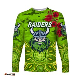 Canberra Raiders ANZAC Long Sleeve T-shirt Indigenous