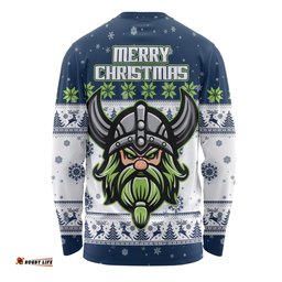 Canberra Raiders Christmas Custom Long Sleeve T-shirt - Special Ugly Christmas Long Sleeve T-shirt