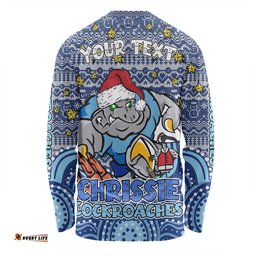 New South Wales Cockroaches Christmas Custom Long Sleeve T-shirt - Christmas Knit Patterns Vintage Jersey Ugly Long Sleeve T-shirt