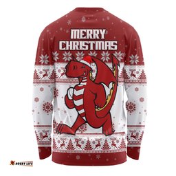 St. George Illawarra Dragons Christmas Custom Long Sleeve T-shirt - Special Ugly Christmas Long Sleeve T-shirt