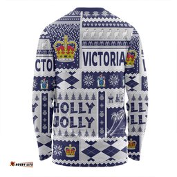 Victoria Christmas Long Sleeve T-shirt - Holly Jolly Chrissie Long Sleeve T-shirt