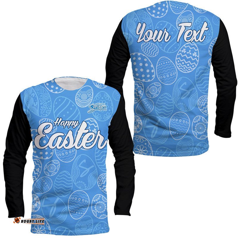 Custom Personalised Adelaide Strikers Cricket Happy Easter Day Long Sleeve T-shirt Simple Style