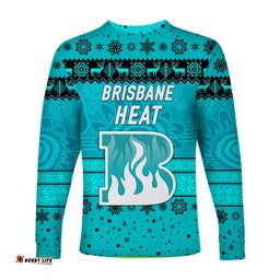 Brisbane Heat Long Sleeve T-shirt Christmas Simple Style