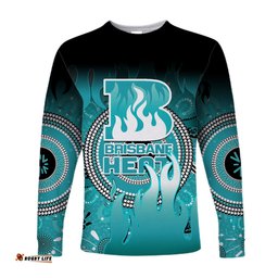 Brisbane Heat Long Sleeve T-shirt Aboriginal Sunshine