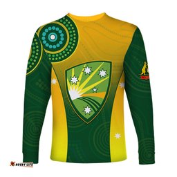 Cricket Australia Long Sleeve T-shirt Unique Aboriginal
