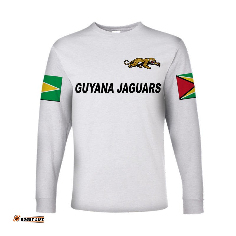 Custom Personalised Guyana Cricket Jaguars Long Sleeve T-shirt Special Style