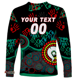 Custom Personalised NAIDOC Week Aboriginal Art For Our Elders Long Sleeve T-shirt