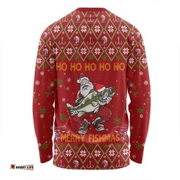Australia Christmas Fishing Custom Long Sleeve T-shirt - All I Want For Christmas Is A Big Bass Long Sleeve T-shirt