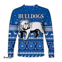 Bulldogs Long Sleeve T-shirt Christmas Canterbury Bankstown
