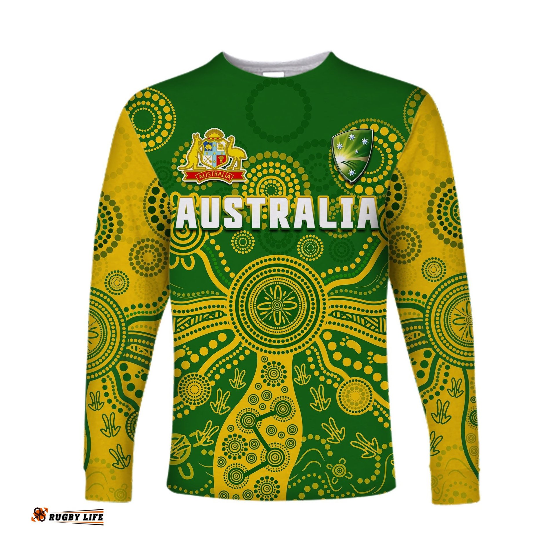 Cricket Australia Long Sleeve T-shirt Aussie Indigenous Special Version 2