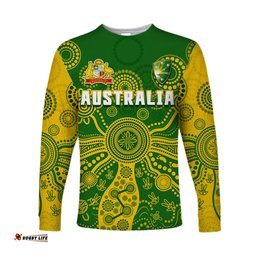 Cricket Australia Long Sleeve T-shirt Aussie Indigenous Special Version 2