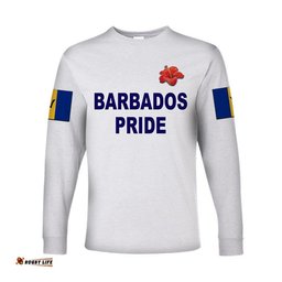 Custom Personalised Barbados Cricket Pride Long Sleeve T-shirt Special Style