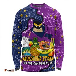 Melbourne Storm Custom Long Sleeve T-shirt - Australian Big Things Long Sleeve T-shirt