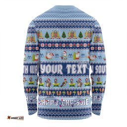 New South Wales Christmas Custom Long Sleeve T-shirt - Happy Chrissie Ugly Style Long Sleeve T-shirt