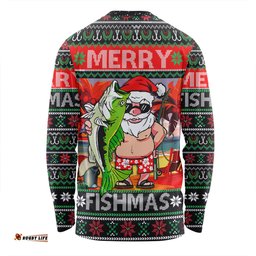 Australia Christmas Fishing Long Sleeve T-shirt - Merrry Fishmas Angler Santa Claus Long Sleeve T-shirt