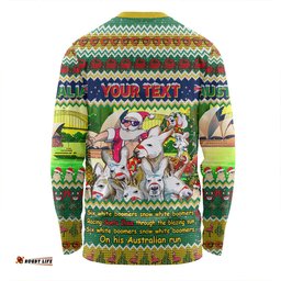 Australia Christmas Custom Long Sleeve T-shirt - Six White Boomers Long Sleeve T-shirt