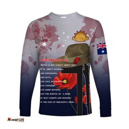 Anzac Day Long Sleeve T-shirt Remembrance Day