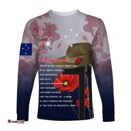 Anzac Day Long Sleeve T-shirt Remembrance Day