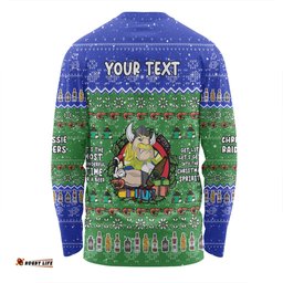 Canberra Raiders Christmas Custom Long Sleeve T-shirt - Chrissie Spirit Long Sleeve T-shirt