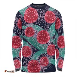 Australia Aboriginal Long Sleeve T-shirt - Australian Hakea Flower Artwork Long Sleeve T-shirt