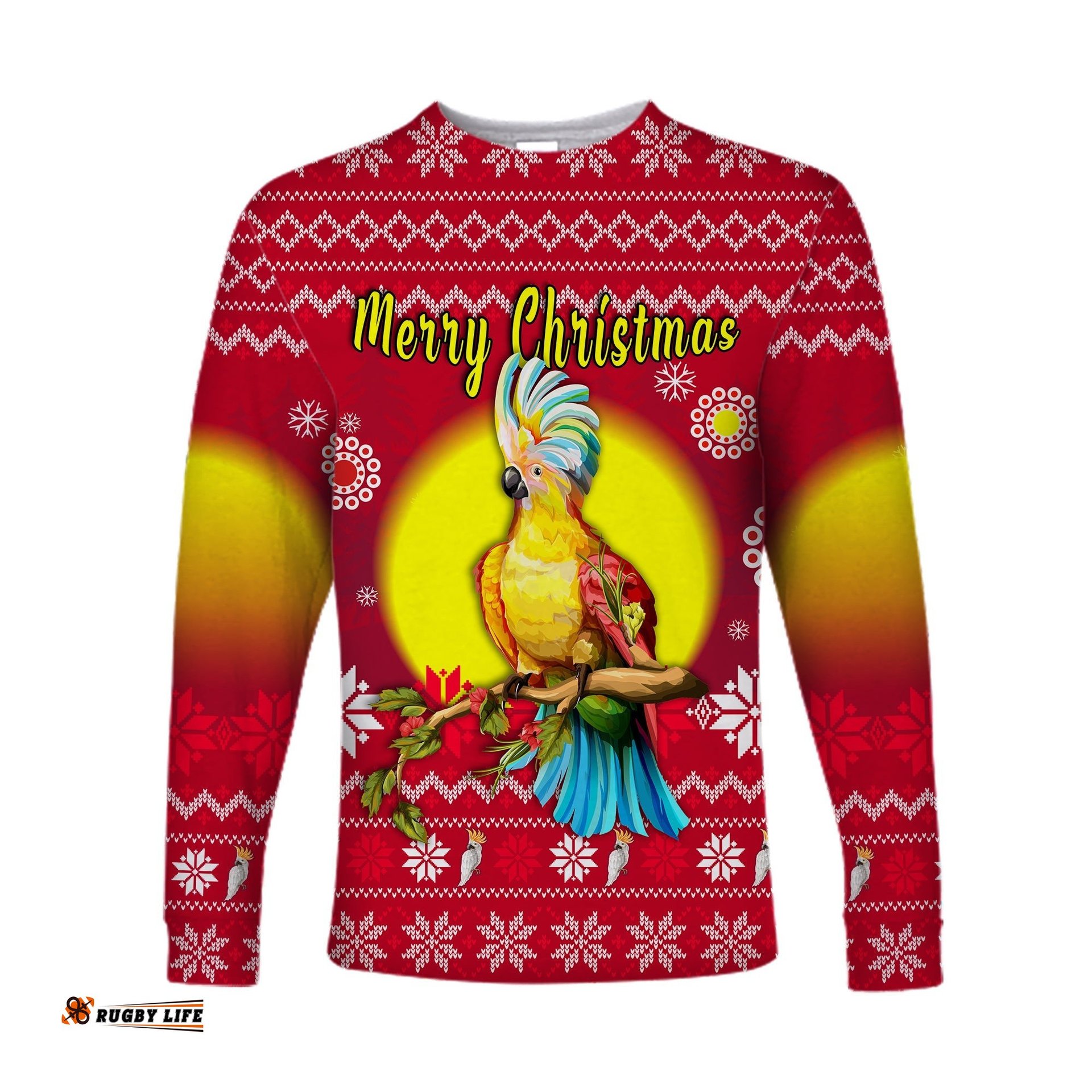 Australia Christmas Long Sleeve T-shirt Be Loved Cockatoo