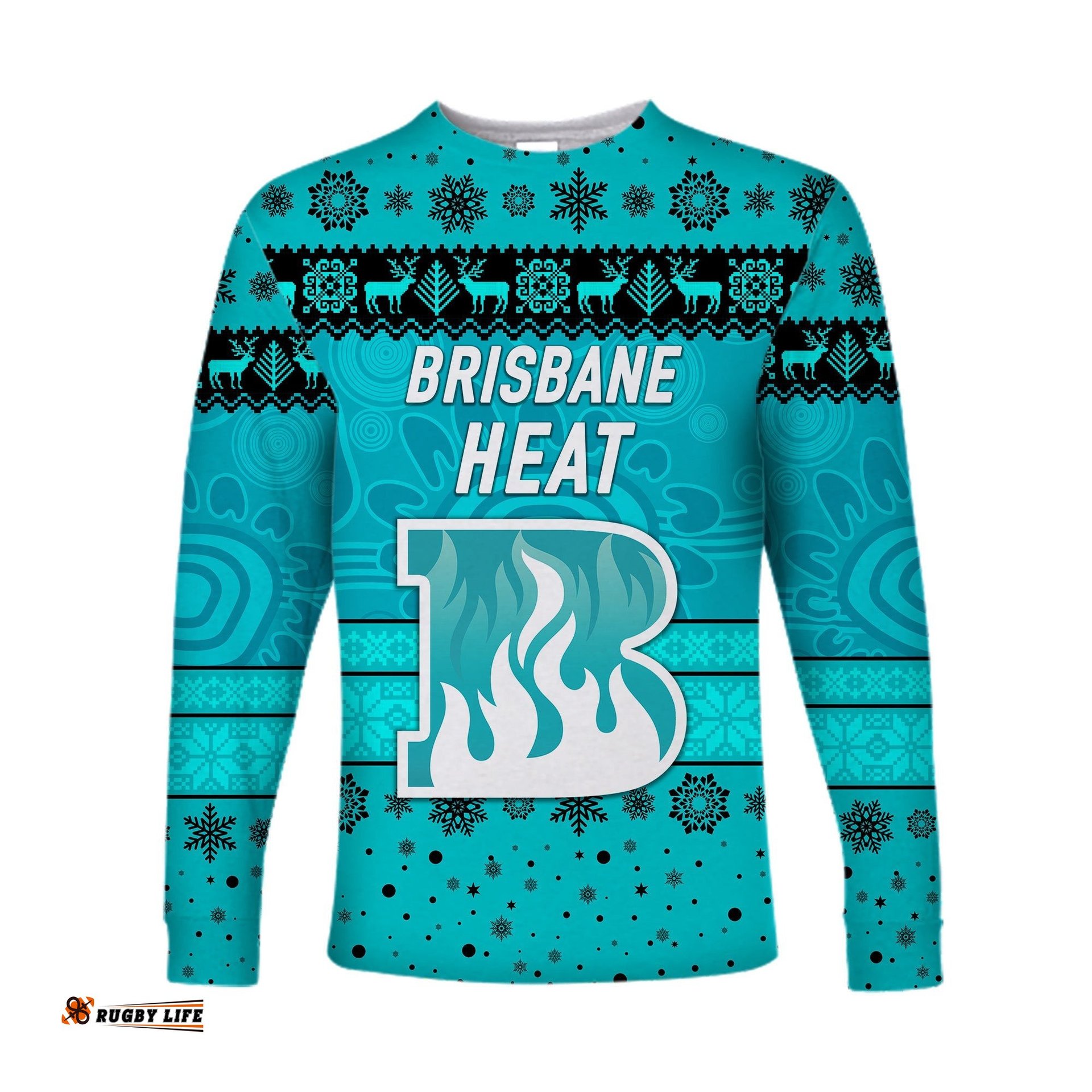Custom Personalised Brisbane Heat Long Sleeve T-shirt Christmas Simple Style