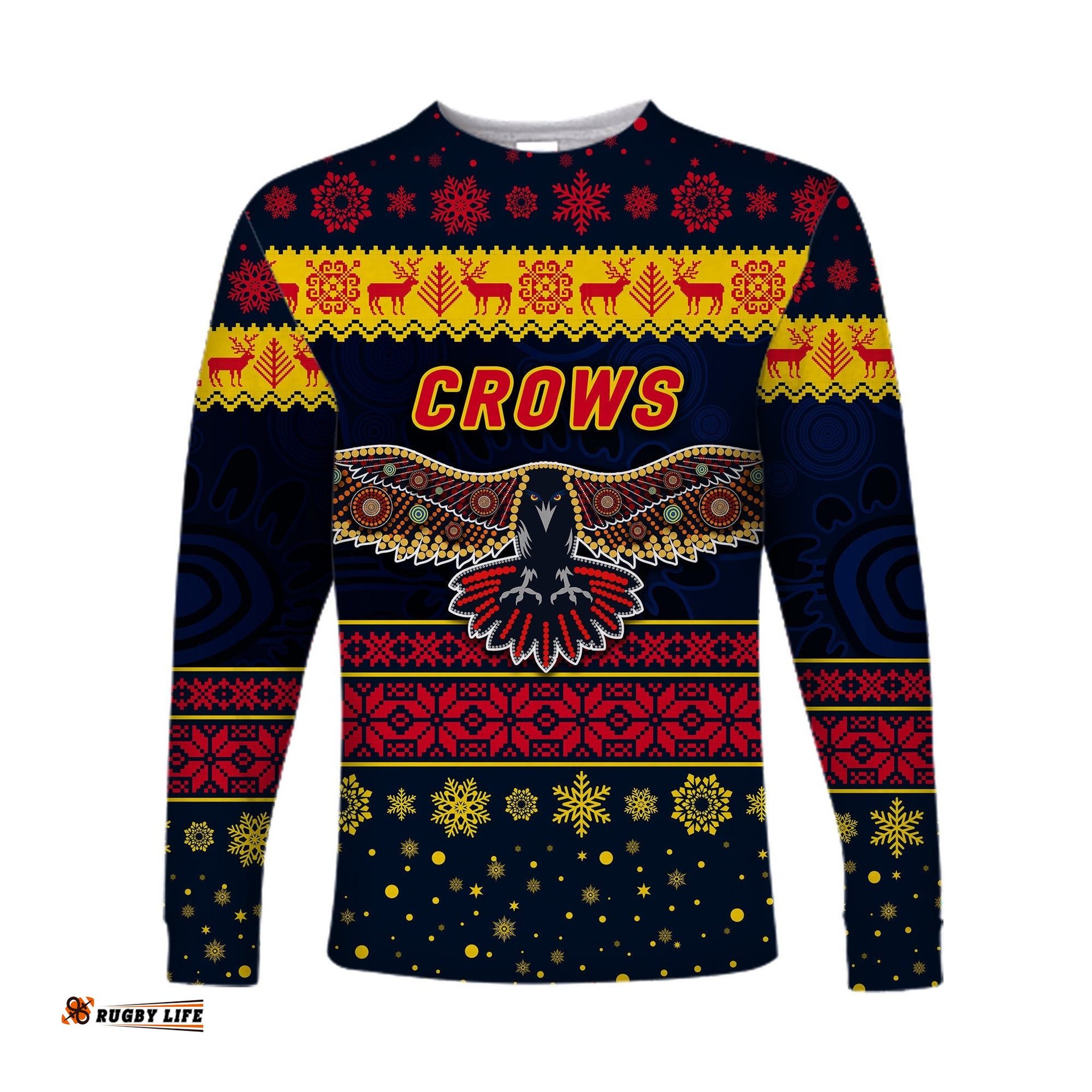 Adelaide Crows Long Sleeve T-shirts Christmas Simple Style