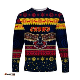 Adelaide Crows Long Sleeve T-shirts Christmas Simple Style