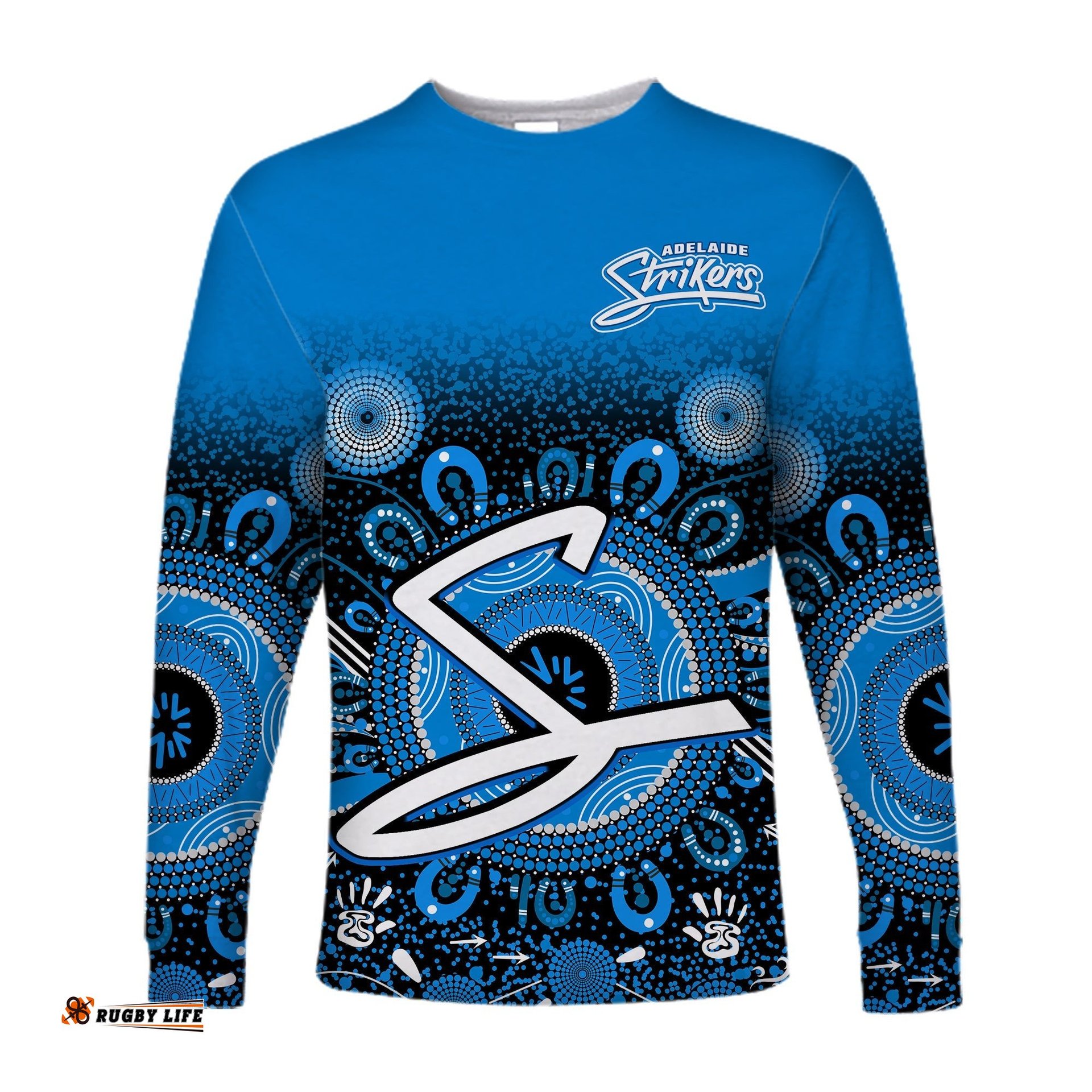 Adelaide Strikers Long Sleeve T-shirt Aboriginal Sunshine