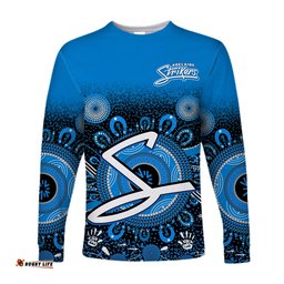 Adelaide Strikers Long Sleeve T-shirt Aboriginal Sunshine