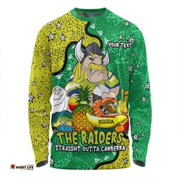 Canberra Raiders Custom Long Sleeve T-shirt - Australian Big Things Long Sleeve T-shirt