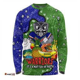 New Zealand Warriors Custom Long Sleeve T-shirt - Australian Big Things Long Sleeve T-shirt
