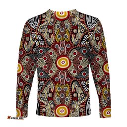 Aboriginal Art Dot Long Sleeve T-shirt Indigenous NO.1