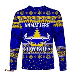 Anmatjere Cowboys Football Club Long Sleeve T-shirt Christmas Simple Style