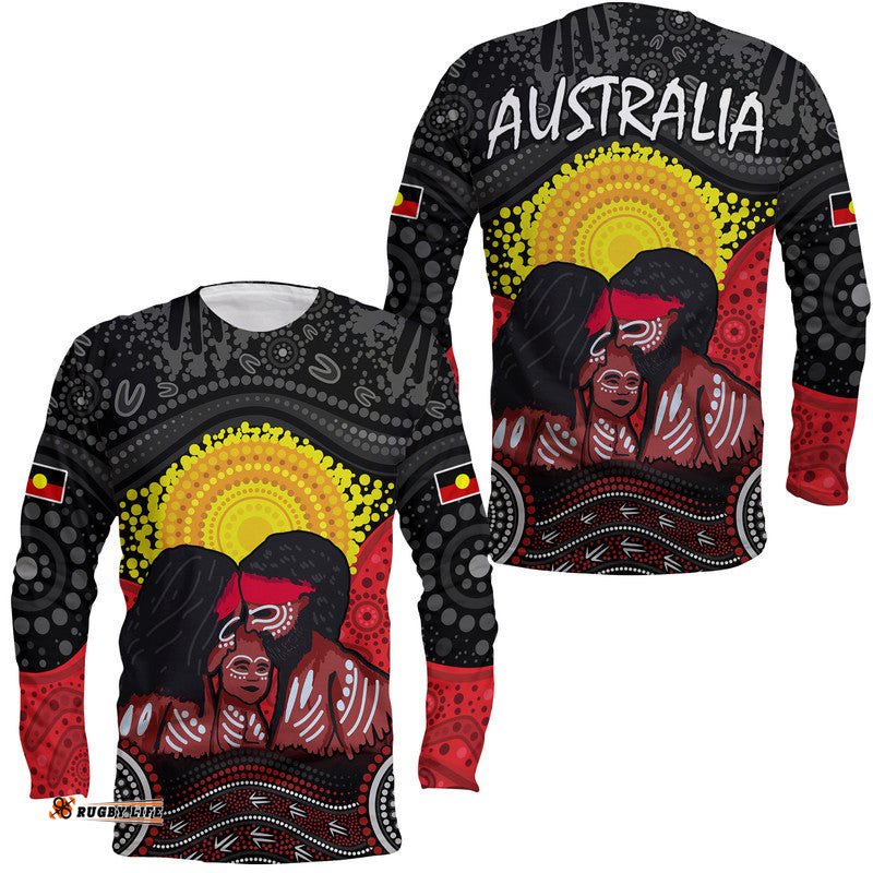 Australia Indigenous Aboriginal Family Long Sleeve T-shirt