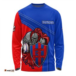 Newcastle Knights Long Sleeve T-shirt Custom Team Of Us Die Hard Fan Supporters