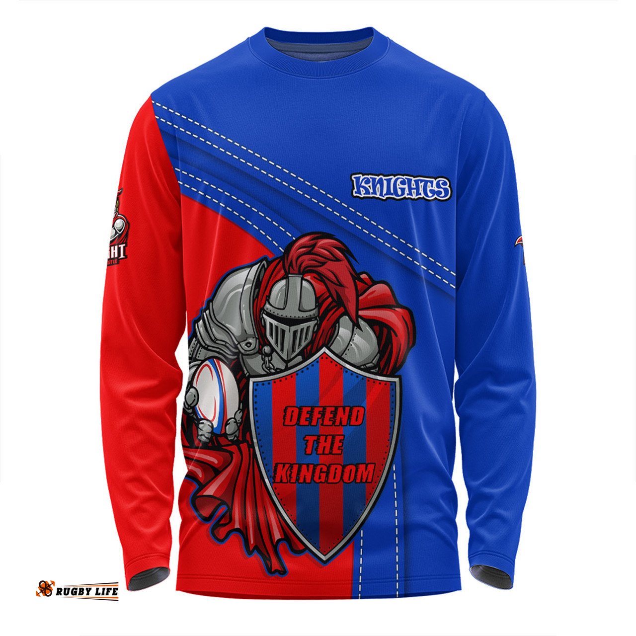 Newcastle Knights Long Sleeve T-shirt Custom Team Of Us Die Hard Fan Supporters
