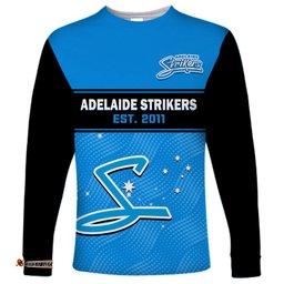 Adelaide Strikers Cricket Long Sleeve T-shirt Est 2011 Sporty
