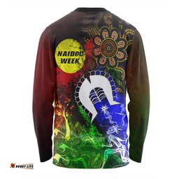 Australia Long Sleeve T-shirt Naidoc Week Aboriginal Indigenous Inspired Blood In Me