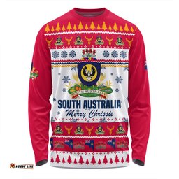 South Australia Christmas Long Sleeve T-shirt - Merry Chrissie Long Sleeve T-shirt