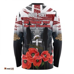 Australia Navy Force Anzac Day Custom Long Sleeve T-shirt - We Thank You For Our Freedom Long Sleeve T-shirt