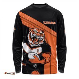 Wests Tigers Long Sleeve T-shirt Custom Team Of Us Die Hard Fan Supporters