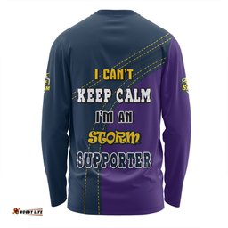 Melbourne Storm Long Sleeve T-shirt Custom Team Of Us Die Hard Fan Supporters