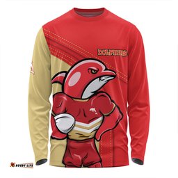 Redcliffe Dolphins Long Sleeve T-shirt Custom Team Of Us Die Hard Fan Supporters