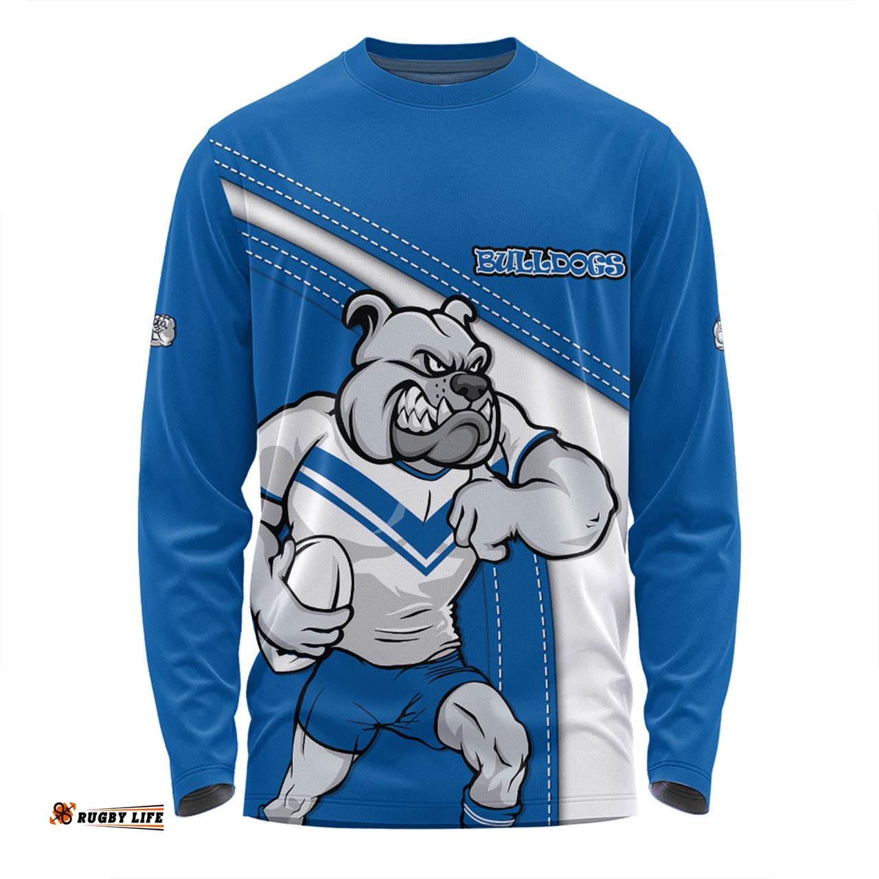 Canterbury-Bankstown Bulldogs Long Sleeve T-shirt Custom Team Of Us Die Hard Fan Supporters