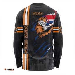 Wests Tigers Long Sleeve T-shirt - Happy Australia Day Flag Scratch Style