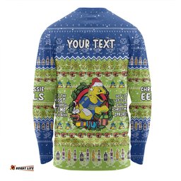 Parramatta Eels Christmas Custom Long Sleeve T-shirt - Chrissie Spirit Long Sleeve T-shirt