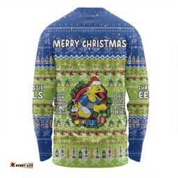 Parramatta Eels Christmas Custom Long Sleeve T-shirt - Chrissie Spirit Long Sleeve T-shirt